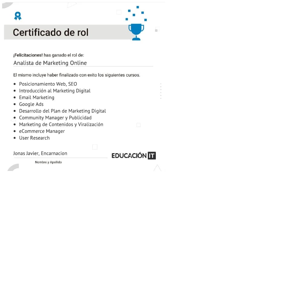Preview of Online Marketing Analyst