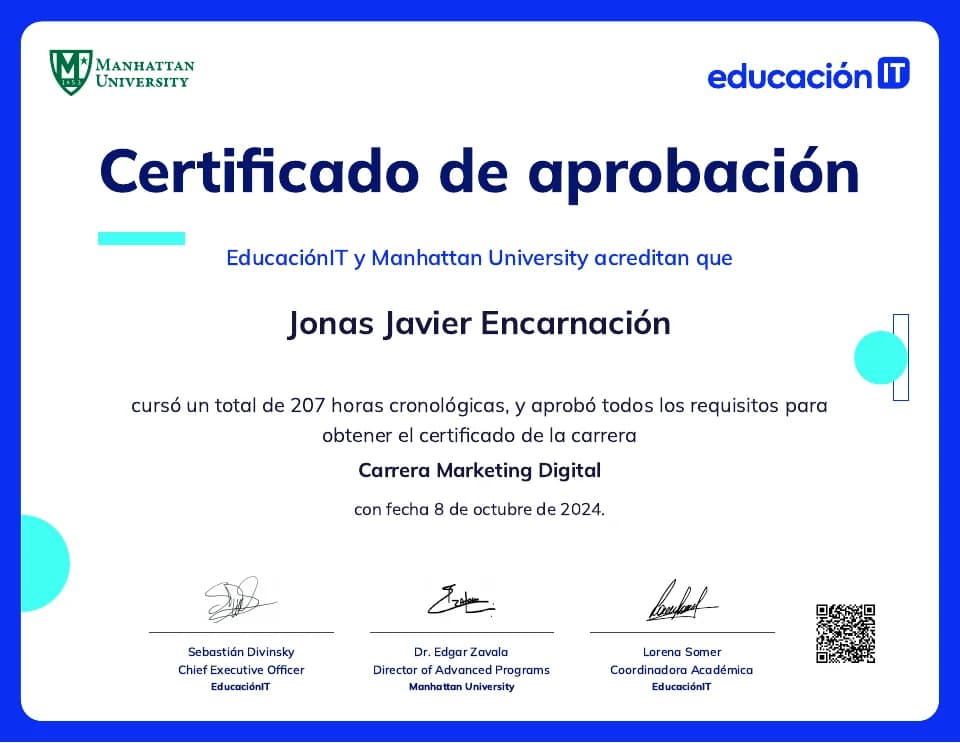 Preview of Digital Marketing Program